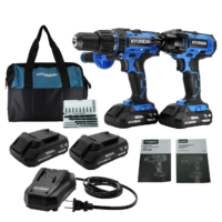 Kit Taladro y Atornillador de Impacto de Batería Hyundai 20V - HYKTAI20 - Image 3