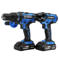 Kit Taladro y Atornillador de Impacto de Batería Hyundai 20V - HYKTAI20